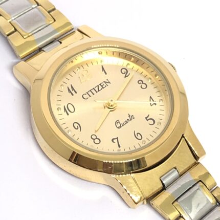 Citizen Quartz 2030 Women’s Gold Plated Dress Watch 27mm Japan Made Classic