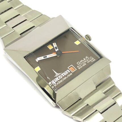 Omax Spaceman Automatic Men’s Watch – Vintage Maroon Dial, Japan Made Classic