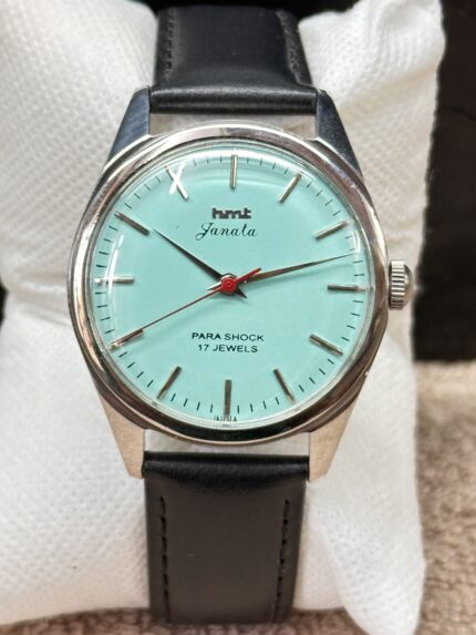 HMT Janata Hand Winding Tiffany Dial Men’s Watch 36mm Stainless Steel