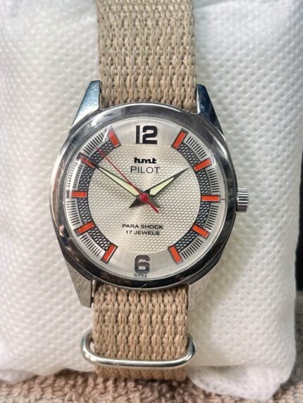 HMT Pilot Vintage 17 Jewels Hand Winding Men’s 36mm Stainless Steel Watch